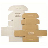 Cajas de Envío para Comercio Electrónico con Cierre Autoadhesivo, Corrugadas, Reciclables, con Logotipo Impreso Personalizado al por Mayor, con Tira de Desgarre para Envío