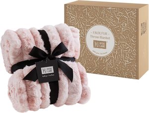 2025 phổ biến mới đôi bên Ruched lông ném Sản phẩm bán nóng chất lượng cao thân thiện với da đa năng chăn - Product Image 6