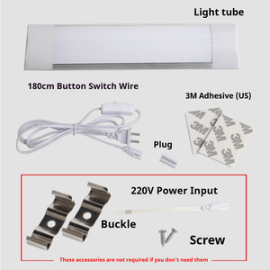 شريط إضاءة <span class=keywords><strong>LED</strong></span> أنبوب مصباح ألومنيوم مقاوم للغبار 20 واط 30 واط 40 واط إضاءة مكتبية عالية السطوع CRI 80 2700K-6000K ضمان 3 سنوات - Product Image 4