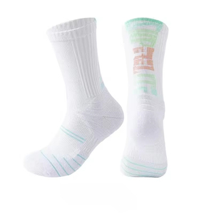Chaussettes de basketball haut de gamme personnalisées avec logo, qualité supérieure, pour athlètes, course à pied, vente en gros - Product Image 6