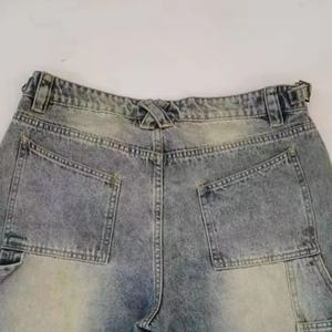 High Quality Custom <b>Vintage</b> Washing Denim <b>Jeans</b> Shorts for Men Acid Wash Loose Baggy Pants Oversized Denim <b>Jean</b> Shorts <b>Women</b> - Product Image 3