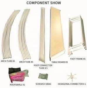 Tente à personnaliser 3m gazébo publicitaire Pop-up facile dôme kiosque événement commerce, tente ronde plate-forme noire pour tente dôme - Product Image 6