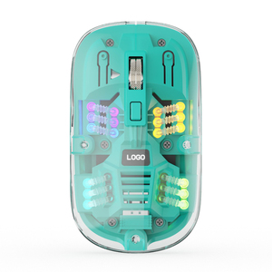 Souris transparente Bluetooth Ordinateur Silencieux Rechargeable Léger Souris sans fil RGB pour jeux pour Mac Tablette Ordinateur portable Souris - Product Image 5