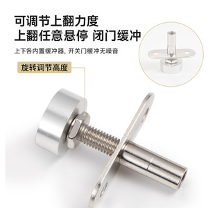 Grille Rotating Screen Accessories M8 Polished Aluminum Alloy Swivel For Partition Living Room Office - Product Image 1