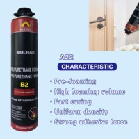 MU CHAO A22 900g 750ML Mousse polyuréthane blanche ignifuge classe B2, étanche, adhésif scellant monocomposant