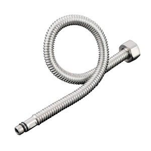 Manguera de suministro de agua de acero inoxidable 304, tubo flexible roscado de 1/2 pulgada para grifo de lavabo - Product Image 2