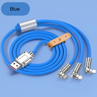 En remise 120W 6A USB C 3 1 Câble Micro L Téléphone Type-C USBC Charge rapide Alliage de zinc Coude Silicone Power Bank Câbles de données