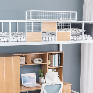 <span class=keywords><strong>Lit</strong></span> superposé en métal robuste, design moderne, blanc, <span class=keywords><strong>pour</strong></span> chambre à coucher, appartement, hôpital - Product Image 3