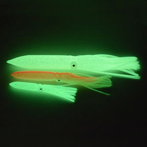 Leurre <span class=keywords><strong>de</strong></span> pêche 30cm/11.81inch 55g, Leurre souple <span class=keywords><strong>de</strong></span> traîne <span class=keywords><strong>en</strong></span> forme <span class=keywords><strong>de</strong></span> calamar, Leurre artificiel <span class=keywords><strong>de</strong></span> jigging, Calamar réaliste - Product Image 2