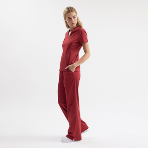 Tenue médicale YUHONG tendance et ajustée pour femme : ensemble haut et pantalon respirant pour infirmière, idéal pour <span class=keywords><strong>l</strong></span>'été - Product Image 2