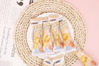 Gezonde Snack Pomelo Melkzuur Fruit Sap Chia Zaad Bolvormige Harde Snoep Lollipop Enkelverpakking voor Feestcadeau