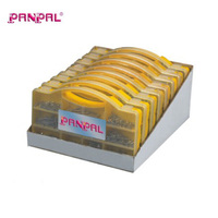 Ensemble d'assortiment de 570 vis autotaraudeuses en acier inoxydable, kit de fixation pour bois à tête plate, métrique et impérial, personnalisable