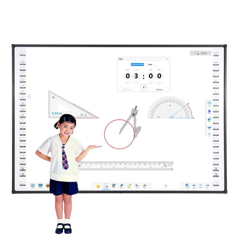 2022 새로운 스타일 화이트 보드 교육 장비 디지털 인터랙티브 화이트 보드 학교 교육