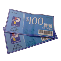 Logo personnalisé Impression de Coupons de Réduction Bon Billets imprimés Pour Center Commercial