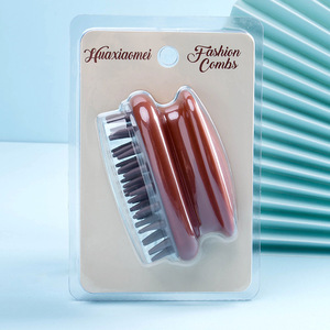 LOGO imprimable tête méridien nettoyage cuir chevelu Massage peigne hommes et femmes nettoie démangeaisons dents douces shampooing brosse - Product Image 4
