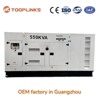 Groupe électrogène diesel insonorisé silencieux ATS de 440KW 550KVA 625kva 600kw 750kva 800kw 1000kva 1mw de Guangzhou