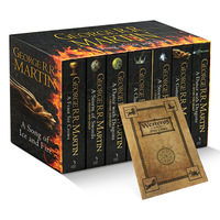 Littérature pour l'adolescence : Ensemble de 7 romans de la série Game of Thrones de George R.R. Martin, édition complète, reliure souple en fil de papier léger