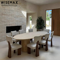 WISEMAX FURNITURE Mobilier de salon nordique Chaise de salle à manger en bois massif en tissu de velours Chaise de salle à manger en bois moderne pour appartement
