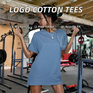 เสื้อยืดผ้าฝ้ายพรีเมี่ยมของผู้หญิงเสื้อยืดระบายอากาศได้เสื้อยืดสไตล์ลำลองสีขาวยาวสั้นระบายอากาศได้ดีโลโก้ตามสั่ง - Product Image 2