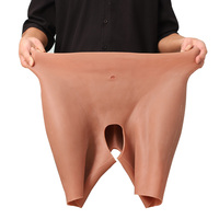 Culotte Rembourrée Silicone Naturel Hommes Femmes Gaines Épaissies Sexy Fesses Hanches Maintien Amélioré Sous-vêtements avec Coussinets Élastiques pour Cosplay et Fêtes