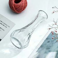 Vase en verre miniature moderne abordable pour la décoration de la maison, style luxueux, vase à fleurs en cristal pour le salon et la chambre à coucher