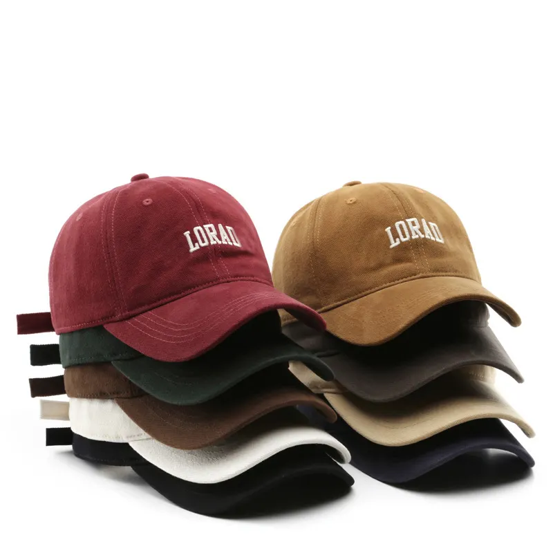 卸売調節可能な四季屋外高品質キャップ刺繍帽子ヴィンテージカスタムロゴ野球帽