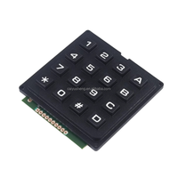 Matriz de teclas de teclado de un solo chip 4*3 4 X4 Módulo de teclado industrial de 16 teclas Escaneo de filas y columnas