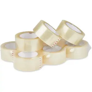 BOPP Sealing Clear Box Adhesives Transparent Sticky Carton Custom Shipping Customized Packaging Packing Tape