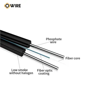 Ftth Optic Fibre Cable Single Multi Mode GJXFH/GJXH Bow-type Drop 6 Core FTTH Optical Fiber Cable