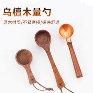 Cuillère doseuse à café en bois 10g, manche en bois massif avec cordon pour usage en cuisine - Product Image 5
