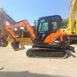 รถขุด DOOSAN DX55 5.5 ตัน เครื่องยนต์ยันม่าร์ ปั๊มไฮดรอลิก Doosan Mottrol วาล์ว KYB ชั่วโมงการใช้งานต่ำ สภาพ 90% ปี 2023 พร้อมวิดีโอ - Product Image 5