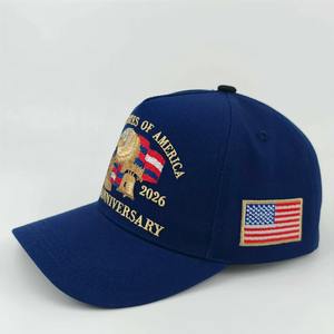 Casquettes de baseball américaines pour le 250e anniversaire des États-Unis, en coton, style rétro gaufré et délavé, ajustables, avec motif Aigle Chauve, style patriotique américain courant - Product Image 6