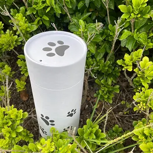 Human Animal Cremation Ashes Scattering Tube Dog Paper Pet Urns Biodegradable For Cats