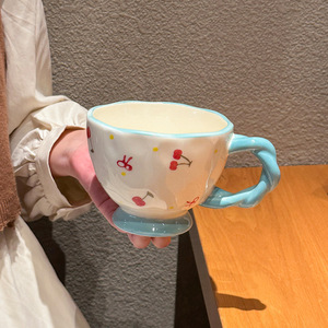 Wholesale High-quality Bow-shaped <b>Ceramic</b> <b>Mugs</b> Home and Office Water Cups Birthday Gift Cups - Product Image 6