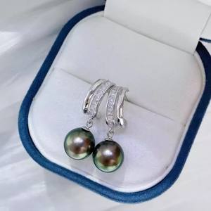 ต่างหูมุก DIY 22608 พร้อมอุปกรณ์เสริมขนาดเล็ก ตัวฐานเงินแท้ S925 และลูกปัดทรงกลมขนาด 9-15 มม. ดีไซน์ทันสมัย - Product Image 1