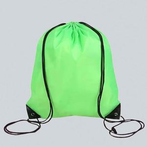 Custom Logo Nylon <b>Draw</b> <b>String</b> <b>Bag</b> Backpack Recycled Waterproof 210d Polyester Drawstring <b>Bag</b> With Logo - Product Image 2