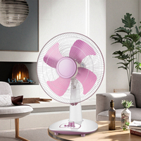 Ventilateur de table solaire rechargeable 60W AC/DC à 3 vitesses, 16 pouces, pour la maison, le bureau et le salon, à économie d'énergie