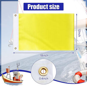 2023 новый яркий цвет сублимационной печати на заказ размер Желтый Синий Оранжевый 12x18 дюймов пользовательские флаги лодки для ATV UTV лодка День Труда - Product Image 3