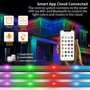 Guirlande lumineuse de Noël à LED personnalisée gouly, 12v 24v Ucs2904, contrôle par téléphone, LED réglable pour Noël - Product Image 3