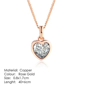 <span class=keywords><strong>Collana</strong></span> <span class=keywords><strong>con</strong></span> Ciondolo a <span class=keywords><strong>Cuore</strong></span> N129-M, Nuovo Design Semplice, Gioiello <span class=keywords><strong>con</strong></span> <span class=keywords><strong>Diamanti</strong></span> CZ, Vendita Calda - Product Image 6