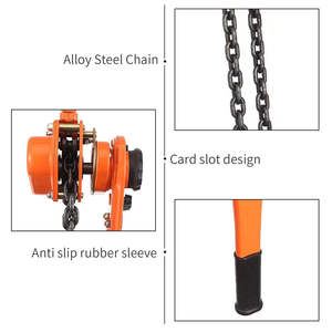 750kg 3m pabrik penjualan langsung rantai Konstruksi angkat berat katrol tuas blok kerekan untuk pabrik lokakarya - Product Image 5