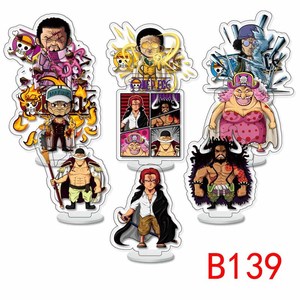 7 conceptions chaud nouveau en gros 9 pièce/ensemble 6cm Luffy acrylique personnalisé sable dessin animé <span class=keywords><strong>Zoro</strong></span> Nami Chopper épais acrylique support pour enfants cadeau - Product Image 4