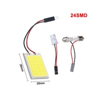 Bombilla LED COB para Interior de matrícula de coche, lámpara de lectura, C5W, C10W, 31mm, 36mm, 69mm, 42mm, 12V, blanco, 5W5, T10, W5W, COB