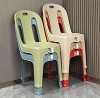 Chaise de jardin en plastique blanc pas cher, sans accoudoirs, empilable, chaise de salle à manger en plastique pour restaurant, cuisine, parc