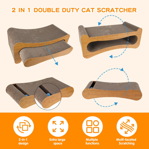 2-in-1 Cat Scratcher <b>Pad</b> Sustainable and Eco-Friendly Made with Sisal and Paper - Product Image 4