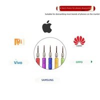 Tournevis en alliage d'aluminium compatible avec les appareils Android et iOS, kit d'outils de réparation et de démontage de téléphone portable 13-en-1, modèle A38