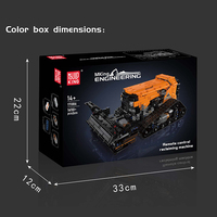 MOULD KING 17086 Kits de construction techniques Machine de récupération motorisée Jouets pour enfants Camion Briques