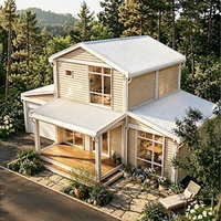 Bâtiment de camping à deux étages, maison conteneur préfabriquée pliable de 20 pieds, moderne, pour salon, dortoir, bureau, atelier, en acier isolé, en vrac