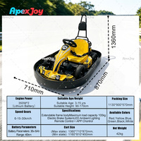 Kart électrique ApexJoy NOVA Swift-700W pour enfants, télécommande, 3 vitesses, 30 km/h, alimenté par batterie, intérieur et extérieur, 3-15 ans
