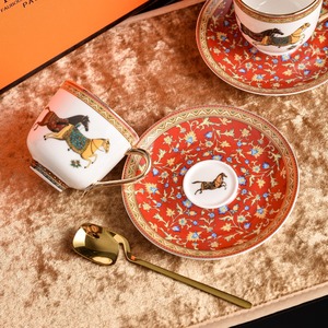 Service de vaisselle de luxe haut de gamme de style européen, tasses à café, cadeau idéal pour l'inauguration d'une maison ou un mariage - Product Image 2